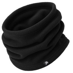 Komin polarowy bandana Martes Taliv czarny. Czarne szaliki i kominy MARTES, bez wzorów, z polaru. W wyprzedaży za 22.99 zł.