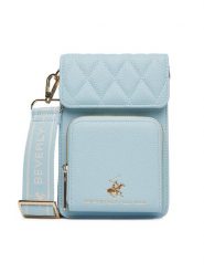 Beverly Hills Polo Club Torebka BHPC-L-007-07 Niebieski. Niebieskie listonoszki Beverly Hills Polo Club, bez wzorów, ze skóry, bez dodatków. Za 79.99 zł.