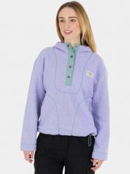 Bluza Damska Fundango Juniper Pile. Fioletowe bluzy z kapturem FUNDANGO, na zimę, xl, bez wzorów, z materiału, z kapturem, narciarskie. Za 349.00 zł.