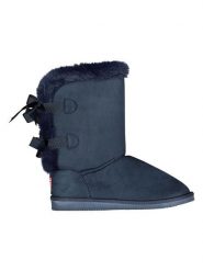 Geographical Norway Kozaki zimowe "Omarie" w kolorze granatowym rozmiar: 41. Niebieskie kozaki Geographical Norway, na zimę, bez wzorów, z futra, eleganckie, bez obcasa, bez zapięcia. Za 86.99 zł.