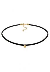 Elli Choker damski z zawieszką w kształcie kuli z czarnego weluru wykonany ze srebra próby 925 Sterling Silver o długości 32 cm Naszyjniki 1 ct Damski. Czarne naszyjniki Elli, z materiału, srebrne. Za 293.99 zł.