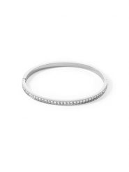 COEUR DE LION Bransoletka z kryształami rozmiar: onesize. Szare bransoletki COEUR DE LION, z kryształem, srebrne. Za 221.67 zł.