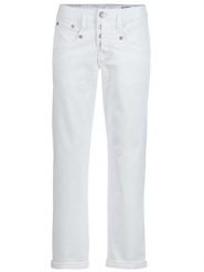 Herrlicher Dżinsy "Shyra" - Tapered fit - w kolorze białym rozmiar: W29. Białe jeansy Herrlicher, bez wzorów, klasyczne. Za 210.81 zł.