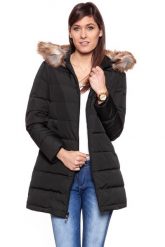 DAMSKA KURTKA ZIMOWA WRANGLER LONG PUFFER BLACK W4126VJ01. Czarne kurtki Wrangler, na zimę, l, bez wzorów, z futra, bez kaptura. Za 299.99 zł.