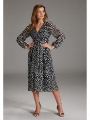 SWING Sukienka w kolorze czarnym rozmiar: 38. Czarne sukienki Swing, bez wzorów, z tkaniny, bez kołnierzyka, bez ramiączek, midi. Za 239.86 zł.