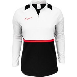 Bluza treningowa damska Nike NK Df Academy 21 Drill Top. Białe bluzy bez kaptura Nike, bez wzorów, bez kaptura. Za 128.16 zł.