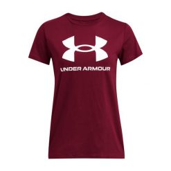 Koszulka damska Under Armour Rival Logo. Zielone t-shirty sportowe Under Armour, l, bez wzorów, bez ramiączek. Za 79.99 zł.
