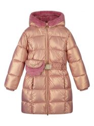 Le Chic Płaszcz pikowany "Bodhi" w kolorze jasnoróżowo-pomarańczowym rozmiar: 146/152. Pomarańczowe płaszcze Le Chic, bez wzorów, z tkaniny, bez kaptura. Za 227.85 zł.