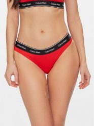 Calvin Klein Swimwear Dół od bikini KW0KW02428 Czerwony. Czerwone bikini Calvin Klein Swimwear, bez wzorów, z syntetyku. Za 119.99 zł.