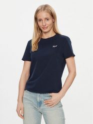 Tommy Jeans T-Shirt Script DW0DW17367 Niebieski Regular Fit. Niebieskie t-shirty Tommy Jeans, xxs, bez wzorów, z bawełny, bez kołnierzyka, bez ramiączek. Za 129.99 zł.