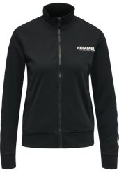 Damska bluza dresowa zapinana na zamek Hummel Legacy. Czarne bluzy Hummel, na jesień, s, bez wzorów, z dresówki, klasyczne, bez ramiączek, bez kaptura. Za 269.50 zł.