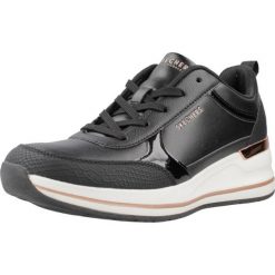 Buty SKECHERS 177345S Czarny. Czarne buty trekkingowe Skechers, z materiału, bez zapięcia. Za 283.99 zł.