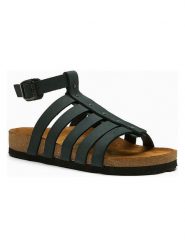 Comfortfusse Skórzane sandały "Ares" w kolorze granatowym rozmiar: 40. Niebieskie sandały Comfortfüße, bez wzorów, z nubiku, klasyczne, z otwartym noskiem, bez obcasa, bez zapięcia. Za 252.99 zł.