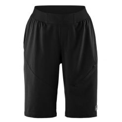 Szorty damskie Gonso Simplita. Czarne szorty sportowe Gonso, bez wzorów, z materiału, rowerowe. Za 411.00 zł.