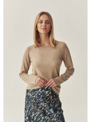 TATUUM Sweter "Brooke" w kolorze beżowym rozmiar: XL. Brązowe swetry Tatuum, xl, bez wzorów, bez ramiączek. Za 88.23 zł.