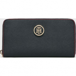 Tommy Hilfiger - Portfel. Czarne portfele Tommy Hilfiger, z materiału. Za 269.90 zł.