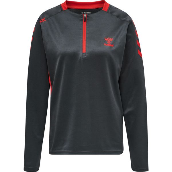 Bluza do piłki ręcznej damska 1/2 zip Hummel hml action. Brązowe bluzy Hummel, na jesień, l, bez wzorów, sportowe, bez ramiączek, bez kaptura. Za 172.50 zł.