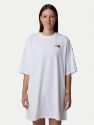 The North Face Sukienka codzienna Simple Dome NF0A87NF Biały Relaxed Fit. Białe sukienki The North Face, na co dzień, m, bez wzorów, z bawełny, bez kołnierzyka, bez ramiączek, proste. Za 99.99 zł.