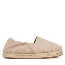Espadryle BOSS. Czerwone espadryle Boss, bez wzorów, bez obcasa. Za 699.99 zł.