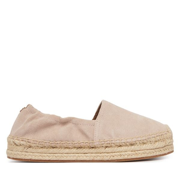 Espadryle BOSS. Czerwone espadryle Boss, bez wzorów, bez obcasa. Za 503.99 zł.