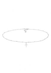 Elli Choker damski kulkowy Krzyż Wiary Podstawowy ze srebra próby 925 Sterling Silver Naszyjniki 1 ct Damski. Szare naszyjniki Elli, z materiału, srebrne. Za 283.99 zł.