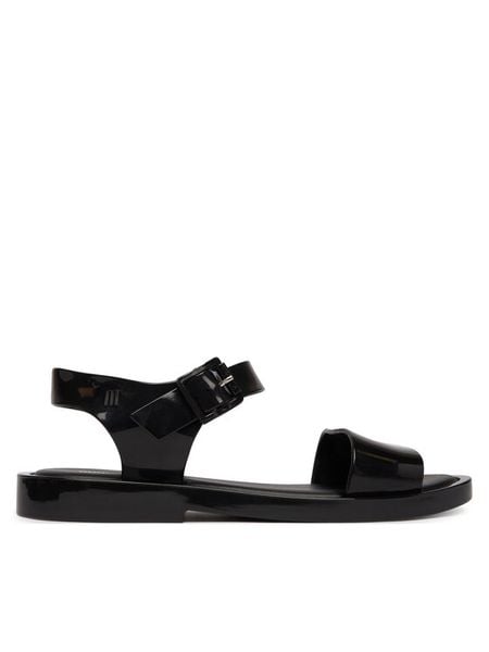 Melissa Sandały Mar Sandal II Ad 33815 Czarny. Czarne sandały Melissa, bez wzorów, z tworzywa sztucznego, bez obcasa, na płaskiej podeszwie, bez zapięcia. Za 261.99 zł.