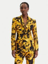 Versace Jeans Couture Marynarka 80HAQ702 NS756 Czarny Regular Fit. Czarne marynarki i żakiety Versace Jeans Couture, bez wzorów, z jeansu, bez ramiączek. Za 2,839.00 zł.