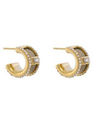 Guess Kolczyki JUBE05 391JW Złoty. Żółte kolczyki Guess, metalowe. Za 219.99 zł.