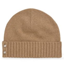 Czapka LAUREN RALPH LAUREN. Brązowe czapki zimowe Lauren Ralph Lauren, bez wzorów. Za 379.99 zł.