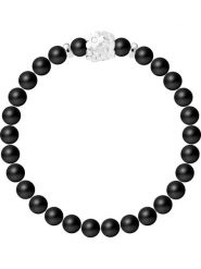 Pearline Bransoletka "Flowers" z agatem rozmiar: onesize. Czarne bransoletki Pearline, z agatem, srebrne. Za 152.99 zł.