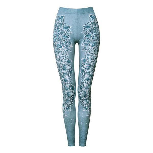 Legginsy sportowe damskie DEEP TRIP Aqua. Niebieskie legginsy DEEP TRIP, xs, bez wzorów, na jogę i pilates. Za 179.00 zł.