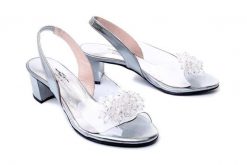 BRENDA ZARO T4023A mercuri, sandały damskie. Szare sandały Brenda Zaro, bez wzorów, z gumy, bez obcasa, na obcasie, bez zapięcia. Za 499.90 zł.