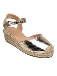 Sixth Sens Espadryle w kolorze złotym na koturnie rozmiar: 38. Żółte espadryle Sixth Sens, bez wzorów, bez obcasa, na koturnie. Za 145.60 zł.