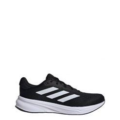 Buty Response. Białe buty do biegania adidas, bez wzorów, z materiału, bez zapięcia, do biegania. Za 297.90 zł.