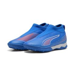 Młodzieżowe buty piłkarskie ULTRA 6 MATCH+ TT bez sznurowadeł PUMA. Biała buty do biegania Puma, bez wzorów, bez zapięcia, do biegania. Za 149.99 zł.