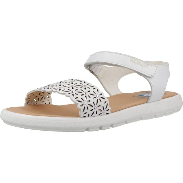 Sandały PABLOSKY 442400P Biały. Białe sandały Pablosky, bez wzorów, z materiału, bez obcasa, bez zapięcia. Za 220.99 zł.