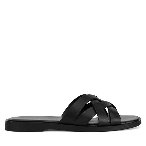 Klapki Lasocki. Czarne klapki Lasocki, bez wzorów, bez obcasa, bez zapięcia. Za 139.99 zł.