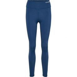 Damskie legginsy z wysokim stanem Hummel Mt Active. Niebieskie legginsy Hummel, bez wzorów, z elastanu, klasyczne. Za 286.00 zł.