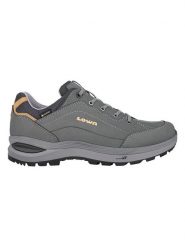 LOWA Skórzane buty turystyczne "Renegade Evo GTX LO Ws" w kolorze szarym rozmiar: 39. Szare buty trekkingowe Lowa, z gore-texu, bez zapięcia. Za 777.45 zł.