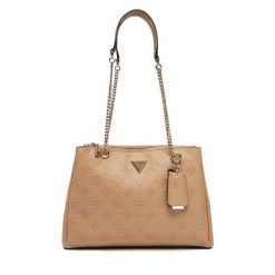 Torebka Guess. Brązowe torebki klasyczne Guess, z aplikacjami, klasyczne, bez dodatków. Za 349.99 zł.