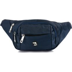 Saszetka granatowa unisex Beltimore C28. Nerki i saszetki Beltimore, bez wzorów, z materiału, bez dodatków. Za 39.99 zł.