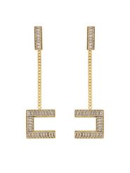 Elisabetta Franchi Kolczyki OR-34-B47E2-V230 Złoty. Żółte kolczyki Elisabetta Franchi, złote. Za 799.99 zł.