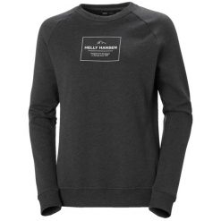 Damski bawełniany sweter Helly Hansen F2F organic. Czarne swetry Helly Hansen, xl, bez wzorów, z bawełny, klasyczne, bez ramiączek. Za 336.50 zł.
