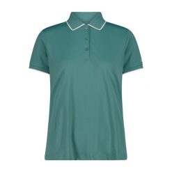 Damska koszulka polo CMP. Zielone t-shirty sportowe CMP, m, bez wzorów, bez ramiączek. Za 212.50 zł.