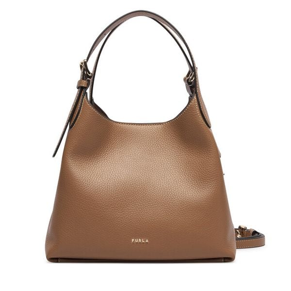 Torebka Furla. Brązowe torebki klasyczne Furla, bez wzorów, klasyczne, bez dodatków. Za 2,019.00 zł.