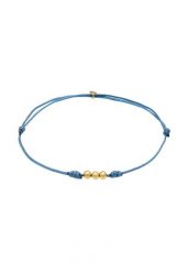 Elli Damska bransoletka Kulki Nylon Basic Minimal regulowana w pozłacanym srebrze próby 925 Sterling Silver Bransoletki 1 ct Damski. Szare bransoletki Elli, pozłacane. Za 203.99 zł.