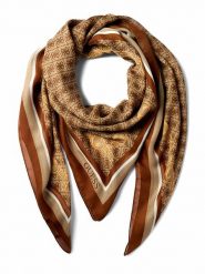 Guess Chusta w kolorze brązowym - 120 x 120 cm rozmiar: onesize. Brązowe chusty Guess, z aplikacjami, z materiału. Za 220.12 zł.