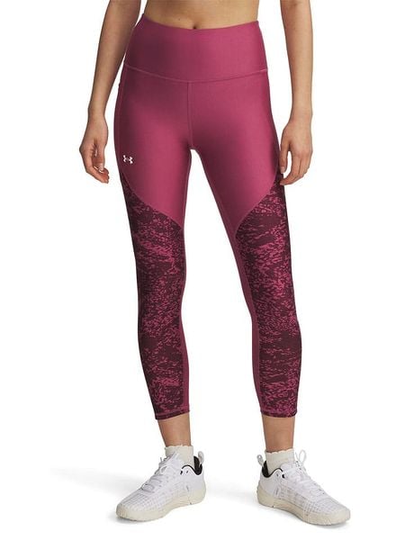 Under Armour Legginsy sportowe "Tech" w kolorze jagodowym rozmiar: L. Różowe legginsy Under Armour, bez wzorów, z materiału, sportowe. Za 148.61 zł.