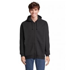 Bluza z kapturem i zamkiem błyskawicznym Sol's Carter. Białe bluzy SOL'S, m, bez wzorów, z bawełny, klasyczne, bez ramiączek, z kapturem. Za 151.10 zł.