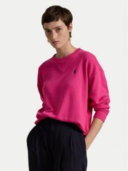 Polo Ralph Lauren Bluza 211935582014 Różowy Regular Fit. Czerwone bluzy Polo Ralph Lauren, xxl, bez wzorów, z bawełny, bez kaptura. Za 449.99 zł.